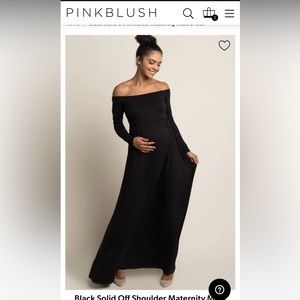 NWT maternity maxi off the shoulder